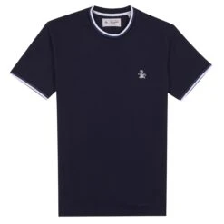 Original Penguin Sticker Pete Tipped Ringer Organic Cotton T-Shirt In Dark Sapphire(Stcker Pete Tipped Ringer Organic Cotton T Shirt Blue Opkb0718gp 413) 5 Original Penguin Sticker Pete Tipped Ringer Organic Cotton T-Shirt In Dark Sapphire(Stcker Pete Tipped Ringer Organic Cotton T Shirt Blue Opkb0718gp 413) -Original Penguin Outlet 11111