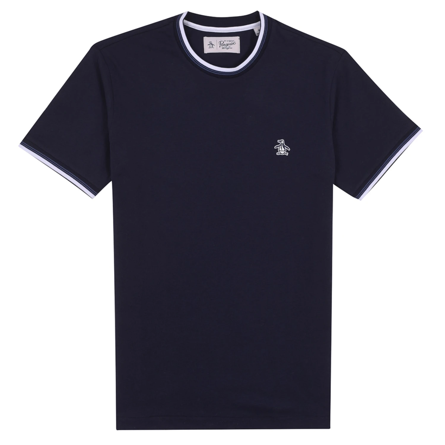 Original Penguin Sticker Pete Tipped Ringer Organic Cotton T-Shirt In Dark Sapphire(Stcker Pete Tipped Ringer Organic Cotton T Shirt Blue Opkb0718gp 413) 3 Original Penguin Sticker Pete Tipped Ringer Organic Cotton T-Shirt In Dark Sapphire(Stcker Pete Tipped Ringer Organic Cotton T Shirt Blue Opkb0718gp 413) - Image 3