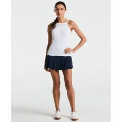 Original Penguin Women's Pleated Tennis Skort In Black Iris(Womens Pleated Tennis Skort Blue O1bsf011gg 417)