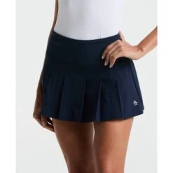 Original Penguin Women's Pleated Tennis Skort In Black Iris(Womens Pleated Tennis Skort Blue O1bsf011gg 417) -Original Penguin Outlet O1BSF011 417 alt1