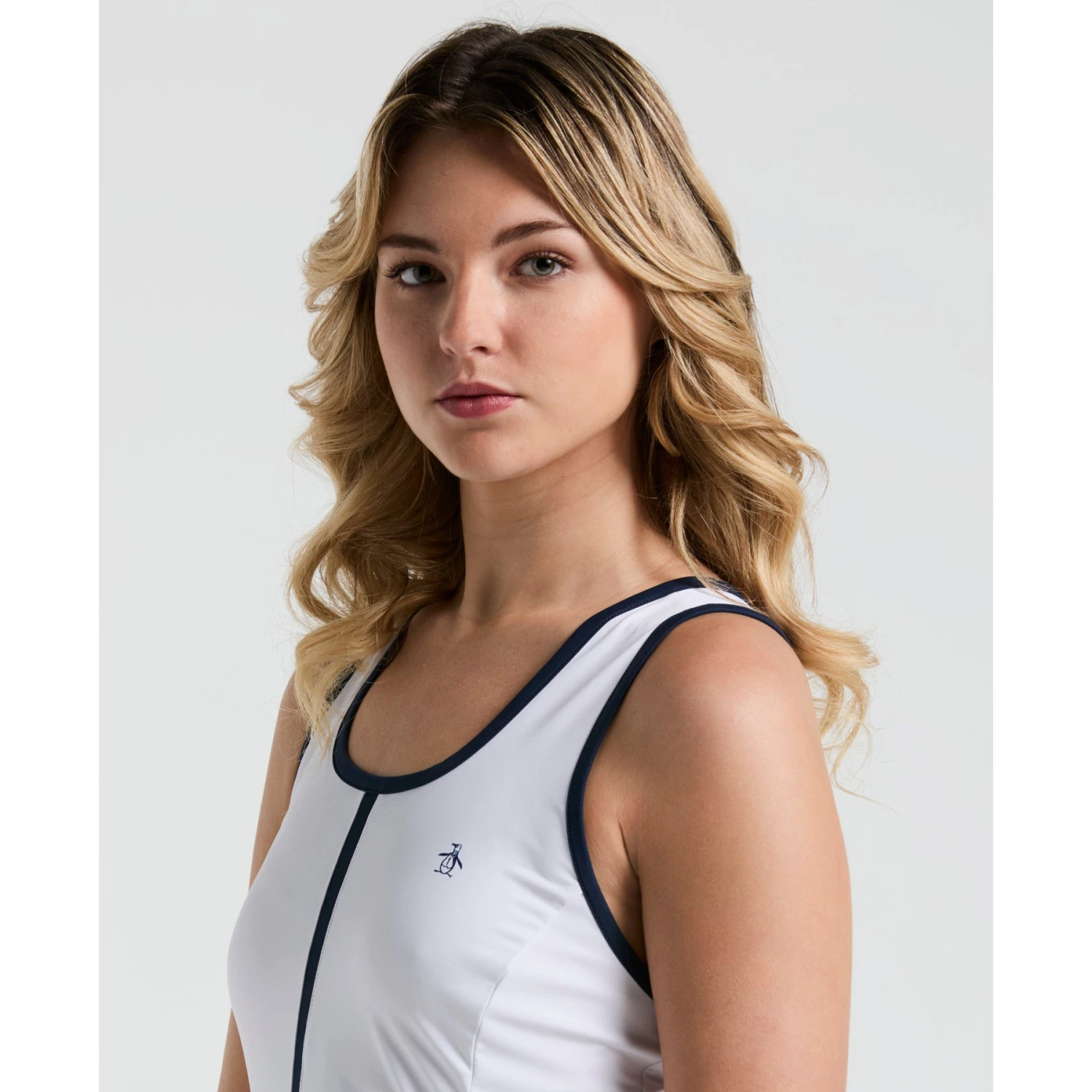 Original Penguin Women's Colour Block Tennis Dress In Bright White(Womens Colour Block Tennis Dress White O1dfe022gg 118) 3 Original Penguin Women's Colour Block Tennis Dress In Bright White(Womens Colour Block Tennis Dress White O1dfe022gg 118) - Image 3