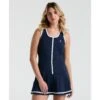 Original Penguin Women's Colour Block Tennis Dress In Black Iris(Womens Colour Block Tennis Dress Blue O1dfe022gg 417)