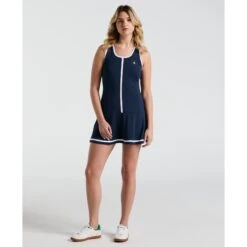 Original Penguin Women's Colour Block Tennis Dress In Black Iris(Womens Colour Block Tennis Dress Blue O1dfe022gg 417) 7 Original Penguin Women's Colour Block Tennis Dress In Black Iris(Womens Colour Block Tennis Dress Blue O1dfe022gg 417) -Original Penguin Outlet O1DFE022 417 alt3