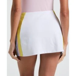 Original Penguin Women's Side Striped Ribbed Tennis Skort In Bright White(Womens Side Striped Ribbed Tennis Skort White O1kbsf09gg 118) 7 Original Penguin Women's Side Striped Ribbed Tennis Skort In Bright White(Womens Side Striped Ribbed Tennis Skort White O1kbsf09gg 118) -Original Penguin Outlet O1KBSF09 118 alt3