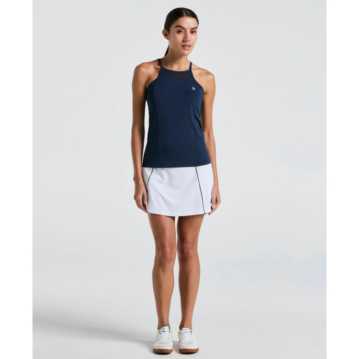 Original Penguin Women's Colour Block Flounce Tennis Skort In Bright White(Womens Colour Block Flounce Tennis Skort White O1kbsf19gg 118) 1 Original Penguin Women's Colour Block Flounce Tennis Skort In Bright White(Womens Colour Block Flounce Tennis Skort White O1kbsf19gg 118)