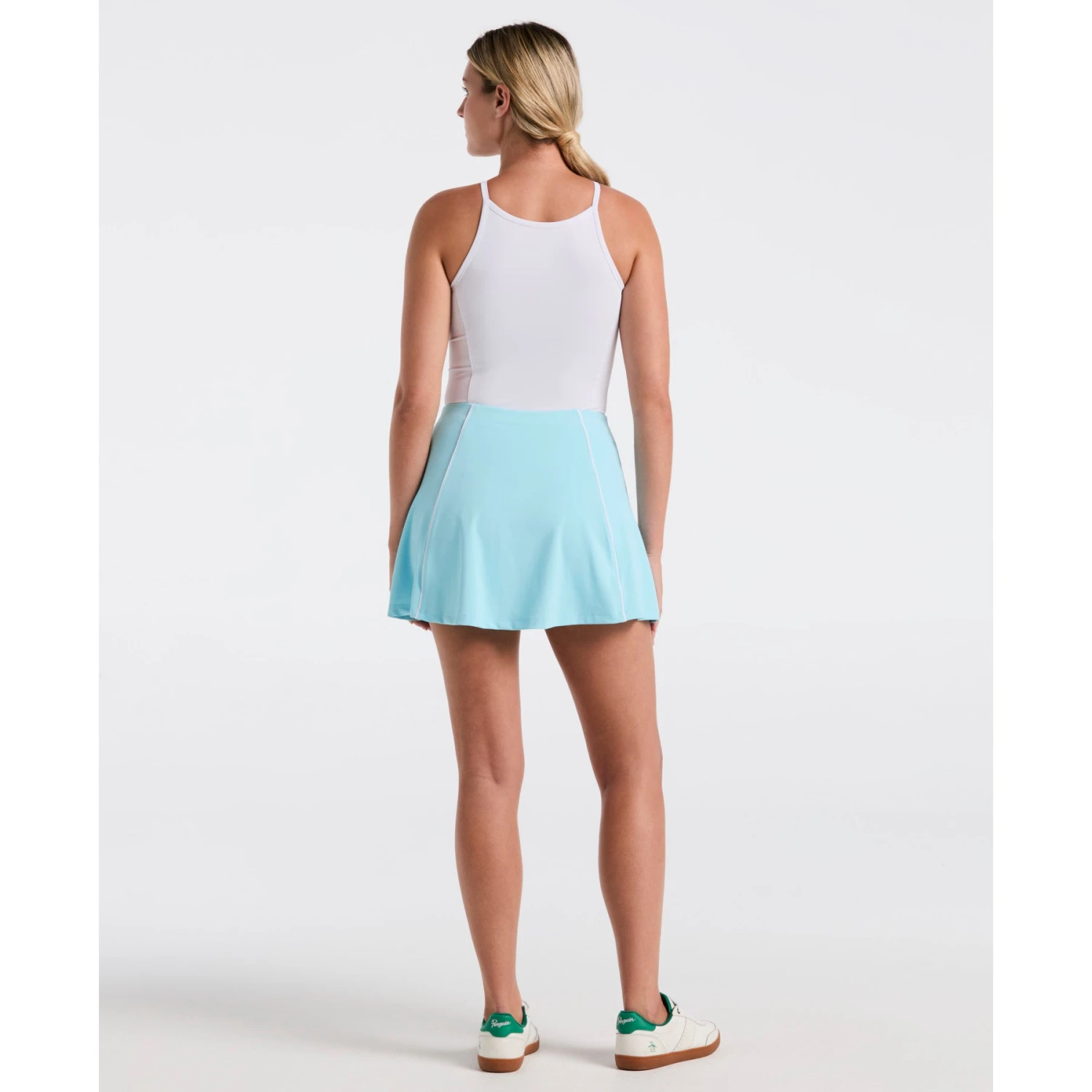 Original Penguin Women's Colour Block Flounce Tennis Skort In Castaway(Womens Colour Block Flounce Tennis Skort Blue O1kbsf19gg 445) 2 Original Penguin Women's Colour Block Flounce Tennis Skort In Castaway(Womens Colour Block Flounce Tennis Skort Blue O1kbsf19gg 445) - Image 2
