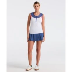Original Penguin Women's Colourblock Tennis Tank Top In Bright White(Womens Colourblock Tennis Tank Top White O1kff018gg 118) 7 Original Penguin Women's Colourblock Tennis Tank Top In Bright White(Womens Colourblock Tennis Tank Top White O1kff018gg 118) -Original Penguin Outlet O1KFF018 118 alt3