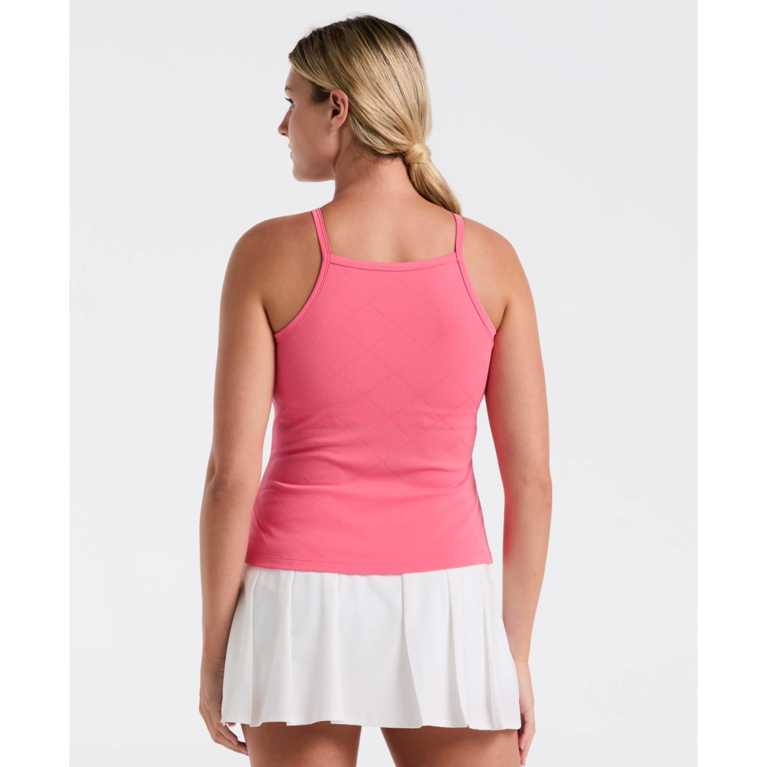Original Penguin Women's Jacquard Tennis Tank Top In Camellia Rose(Womens Jacquard Tennis Tank Top Pink O1kff021gg 660) 2 Original Penguin Women's Jacquard Tennis Tank Top In Camellia Rose(Womens Jacquard Tennis Tank Top Pink O1kff021gg 660) - Image 2