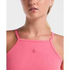 Original Penguin Women's Jacquard Tennis Tank Top In Camellia Rose(Womens Jacquard Tennis Tank Top Pink O1kff021gg 660) 6 Original Penguin Women's Jacquard Tennis Tank Top In Camellia Rose(Womens Jacquard Tennis Tank Top Pink O1kff021gg 660) -Original Penguin Outlet O1KFF021 660 alt2