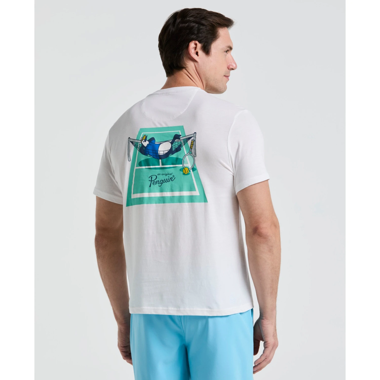 Original Penguin Trademark Graphic Tennis T-Shirt In Bright White(Trademark Graphic Tennis T Shirt White O1ksf009gg 118) 2 Original Penguin Trademark Graphic Tennis T-Shirt In Bright White(Trademark Graphic Tennis T Shirt White O1ksf009gg 118) - Image 2