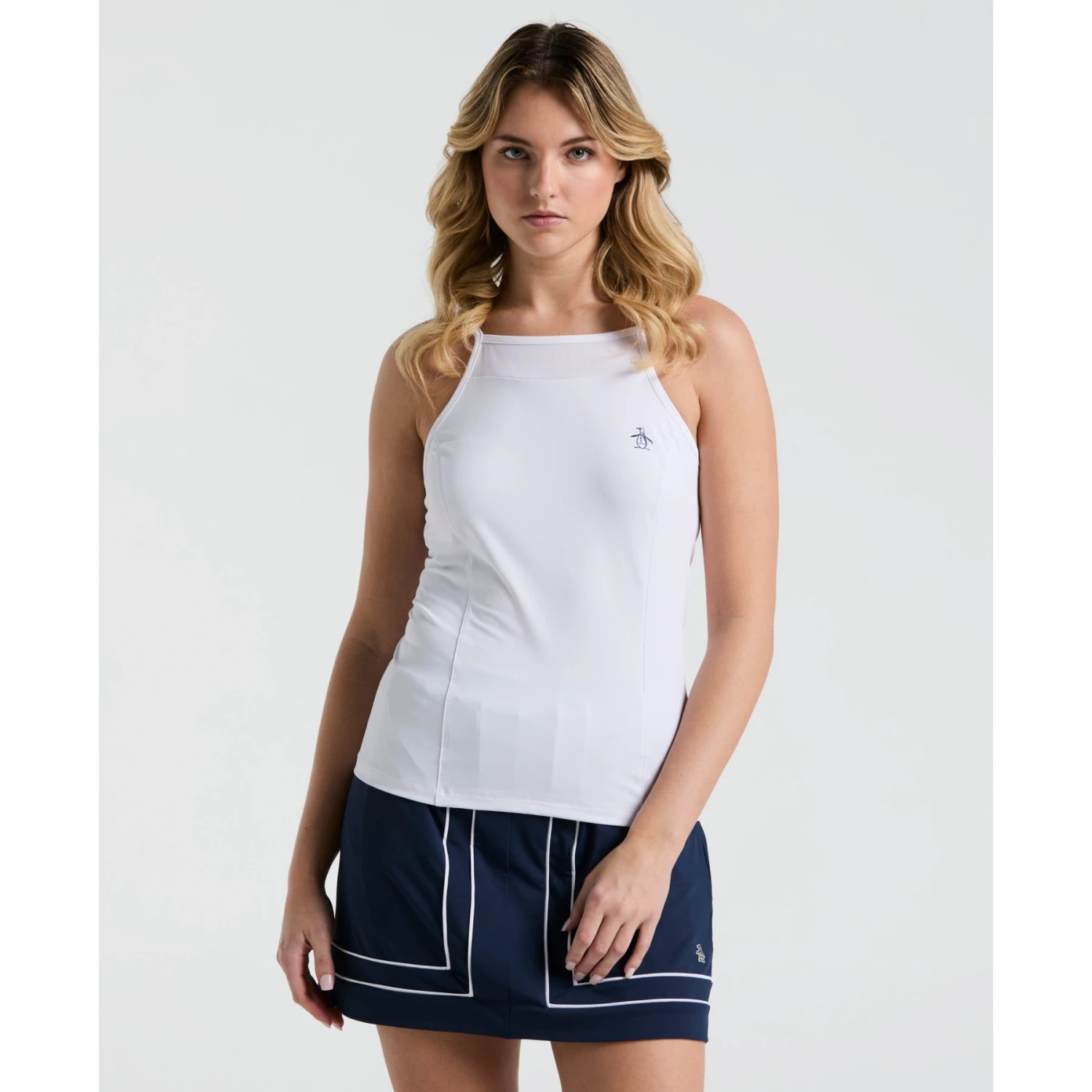 Original Penguin Women's Tennis Tank Top In Bright White(Womens Tennis Tank Top White O1ksf026gg 118) 1 Original Penguin Women's Tennis Tank Top In Bright White(Womens Tennis Tank Top White O1ksf026gg 118)