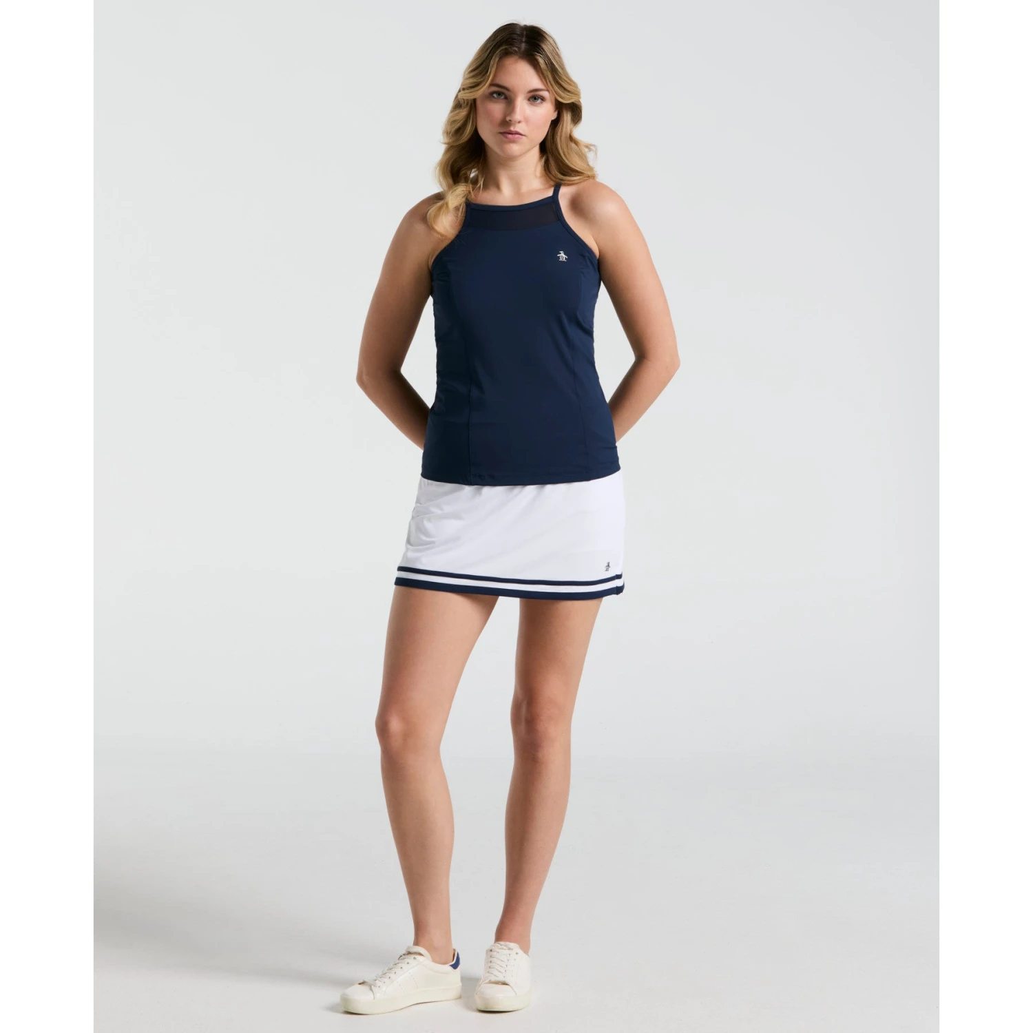 Original Penguin Women's Tennis Tank Top In Black Iris(Womens Tennis Tank Top Blue O1ksf026gg 417) 4 Original Penguin Women's Tennis Tank Top In Black Iris(Womens Tennis Tank Top Blue O1ksf026gg 417) - Image 4