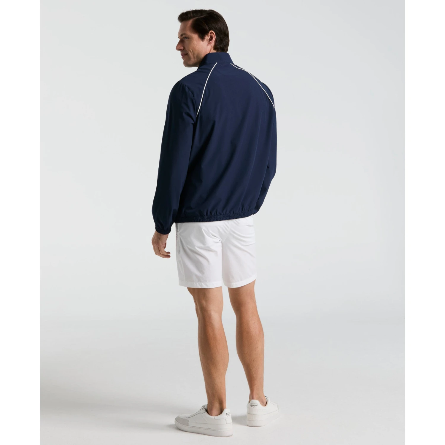 Original Penguin 1/4 Zip Tennis Jacket In Black Iris(14 Zip Tennis Jacket Blue O1wsf002gg 417) 2 Original Penguin 1/4 Zip Tennis Jacket In Black Iris(14 Zip Tennis Jacket Blue O1wsf002gg 417) - Image 2