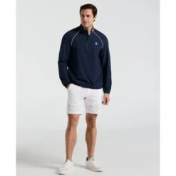 Original Penguin 1/4 Zip Tennis Jacket In Black Iris(14 Zip Tennis Jacket Blue O1wsf002gg 417) 7 Original Penguin 1/4 Zip Tennis Jacket In Black Iris(14 Zip Tennis Jacket Blue O1wsf002gg 417) -Original Penguin Outlet O1WSF002 417 alt3