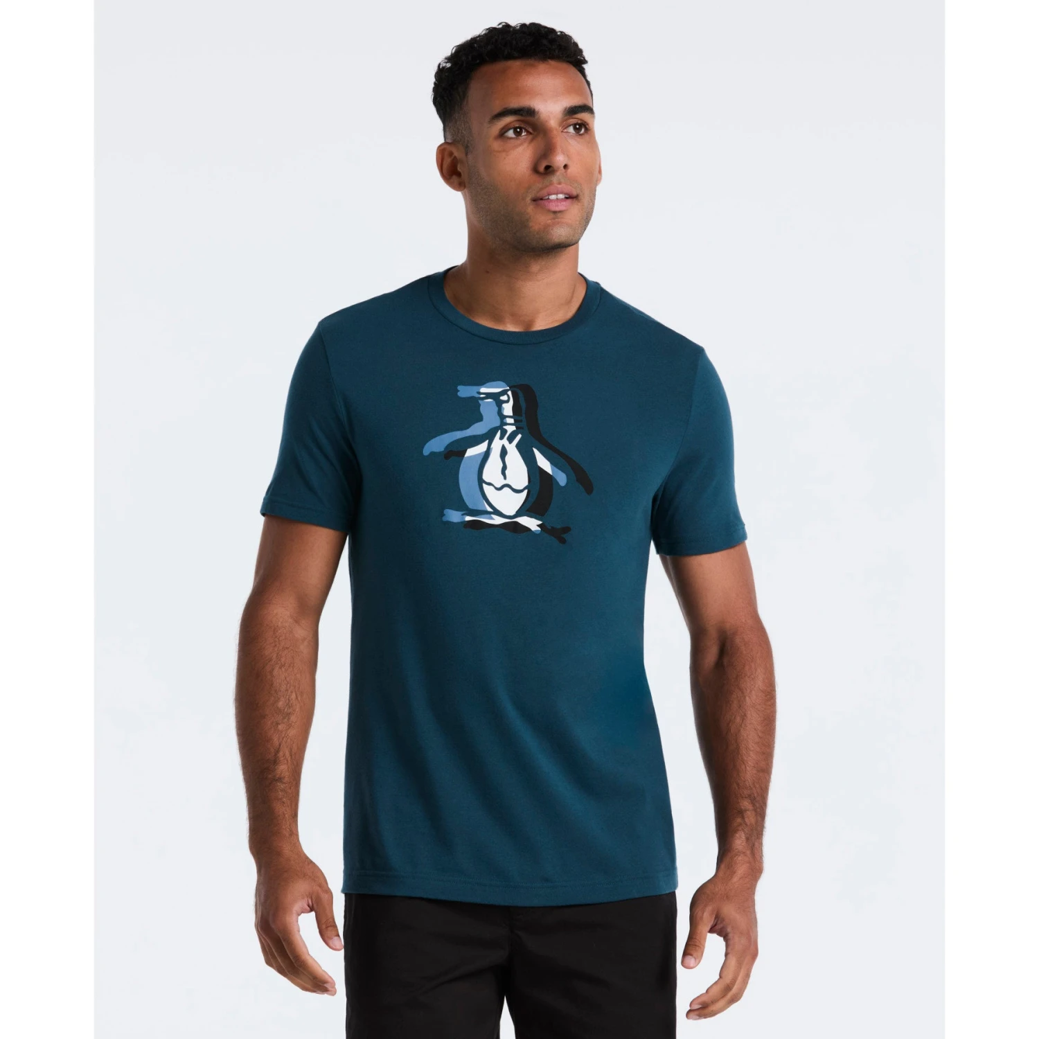 Original Penguin Overlap Pete Graphic T-Shirt In Reflecting Pond(Overlap Pete Graphic T Shirt Green Ockf2553gp 470) 1 Original Penguin Overlap Pete Graphic T-Shirt In Reflecting Pond(Overlap Pete Graphic T Shirt Green Ockf2553gp 470)