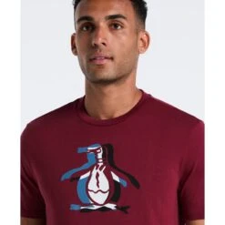 Original Penguin Overlap Pete Graphic T-Shirt In Cabernet(Overlap Pete Graphic T Shirt Red Ockf2553gp 605) 6 Original Penguin Overlap Pete Graphic T-Shirt In Cabernet(Overlap Pete Graphic T Shirt Red Ockf2553gp 605) -Original Penguin Outlet OCKF2553 605 alt2