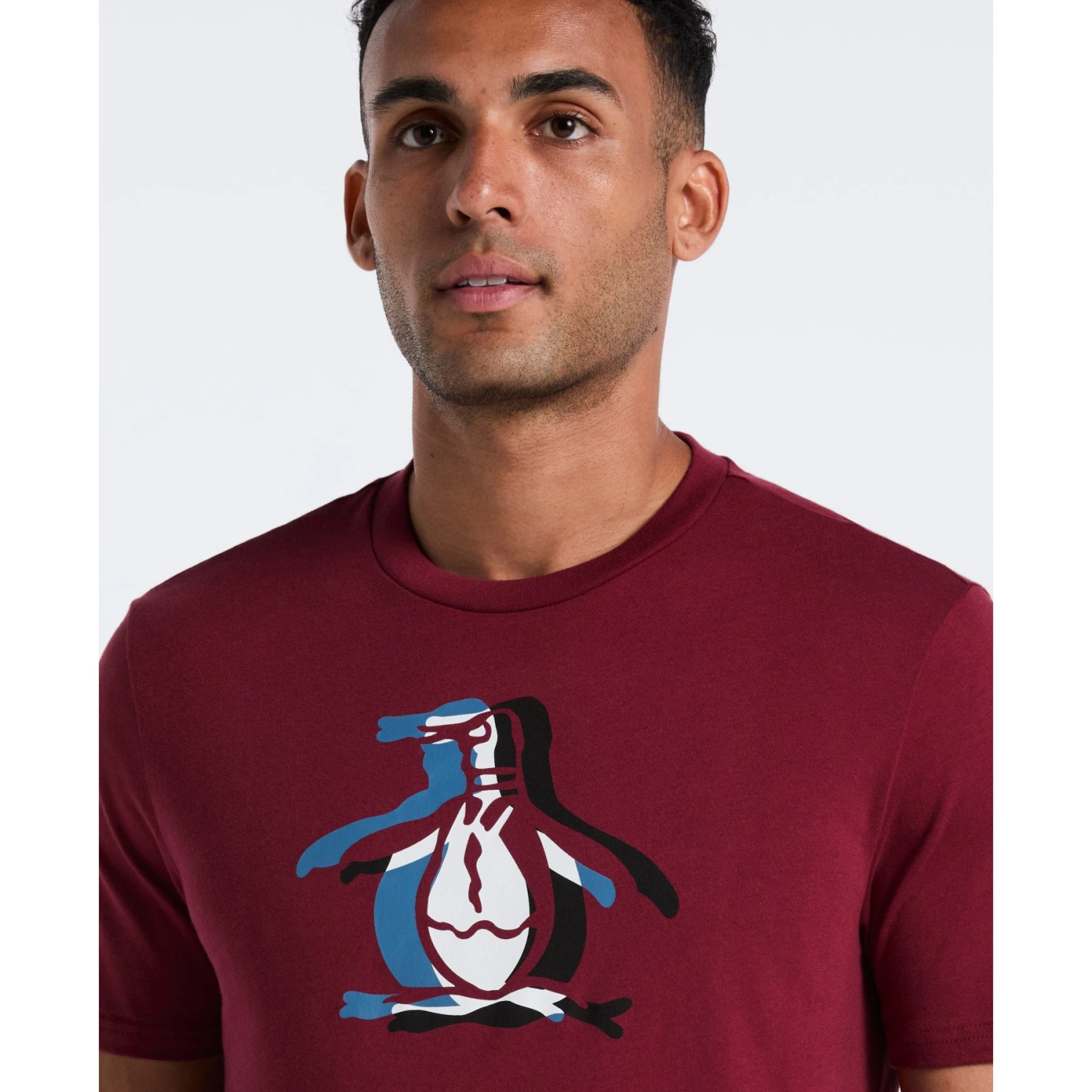 Original Penguin Overlap Pete Graphic T-Shirt In Cabernet(Overlap Pete Graphic T Shirt Red Ockf2553gp 605) 3 Original Penguin Overlap Pete Graphic T-Shirt In Cabernet(Overlap Pete Graphic T Shirt Red Ockf2553gp 605) - Image 3