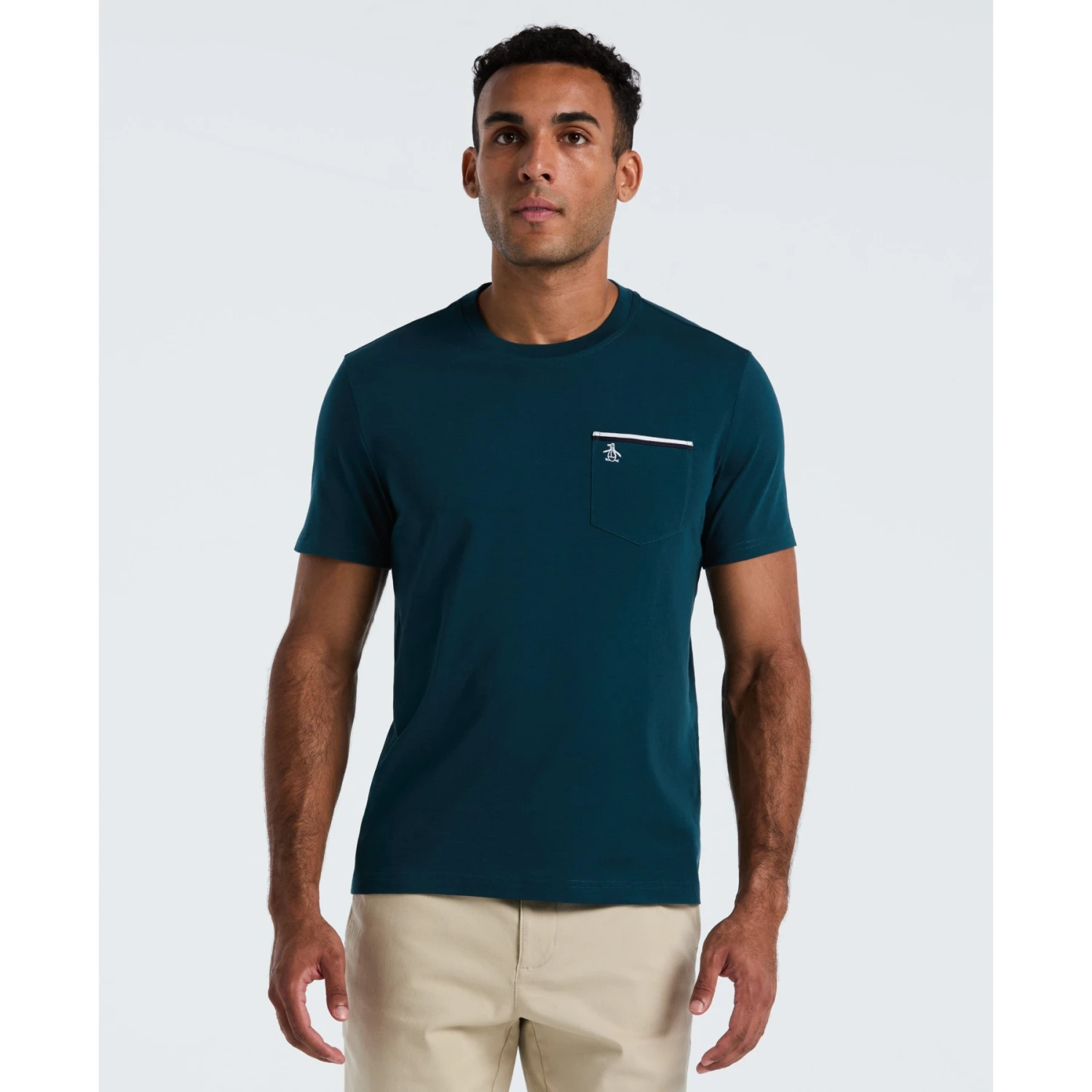 Original Penguin Earl Tape Tipped Pocket T-Shirt In Reflecting Pond(Earl Tape Tipped Pocket T Shirt Blue Ocksb025gp 470) 1 Original Penguin Earl Tape Tipped Pocket T-Shirt In Reflecting Pond(Earl Tape Tipped Pocket T Shirt Blue Ocksb025gp 470)