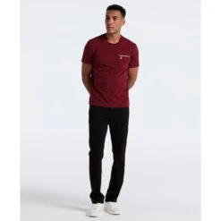 Original Penguin Earl Tape Tipped Pocket T-Shirt In Cabernet(Earl Tape Tipped Pocket T Shirt Red Ocksb025gp 605) 7 Original Penguin Earl Tape Tipped Pocket T-Shirt In Cabernet(Earl Tape Tipped Pocket T Shirt Red Ocksb025gp 605) -Original Penguin Outlet OCKSB025 605 alt3
