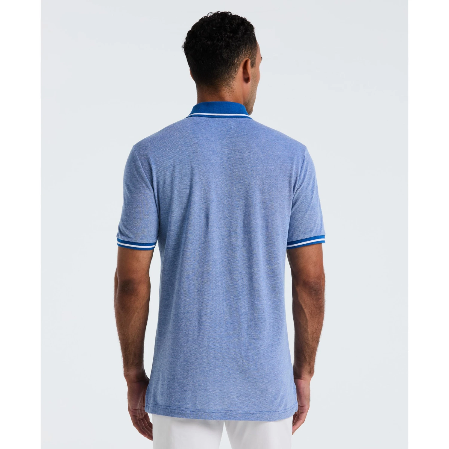 Original Penguin Birdseye Pique Tipped Polo Shirt In Classic Blue(Birdseye Pique Tipped Polo Shirt Blue Ocksb510gp 488) 2 Original Penguin Birdseye Pique Tipped Polo Shirt In Classic Blue(Birdseye Pique Tipped Polo Shirt Blue Ocksb510gp 488) - Image 2