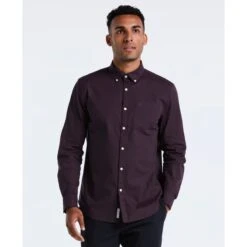 Original Penguin Micro Diamond Print Shirt In Dark Sapphire(Micro Diamond Print Shirt Blue Ocwf2516gp 413)