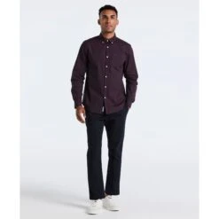 Original Penguin Micro Diamond Print Shirt In Dark Sapphire(Micro Diamond Print Shirt Blue Ocwf2516gp 413) 7 Original Penguin Micro Diamond Print Shirt In Dark Sapphire(Micro Diamond Print Shirt Blue Ocwf2516gp 413) -Original Penguin Outlet OCWF2516 413 alt3