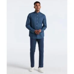 Original Penguin Micro Diamond Print Shirt In Sargasso Sea(Micro Diamond Print Shirt Blue Ocwf2516gp 485) 7 Original Penguin Micro Diamond Print Shirt In Sargasso Sea(Micro Diamond Print Shirt Blue Ocwf2516gp 485) -Original Penguin Outlet OCWF2516 485 alt3