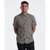Original Penguin Diamond Geo Print Short Sleeve Shirt In Tigers Eye(Diamond Geo Print Short Sleeve Shirt Brown Ocwf2520gp 218)