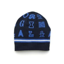 Original Penguin Jacquard Beanie In Black Iris(Jacquard Golf Beanie Blue Ogafe069gg 417)