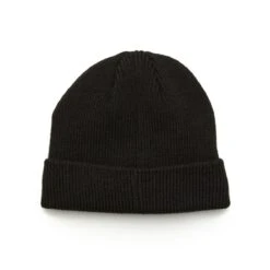 Original Penguin Cuffed Beanie In Caviar(Cuffed Golf Beanie Black Ogafe071gg 001) -Original Penguin Outlet OGAFE071 001 alt1