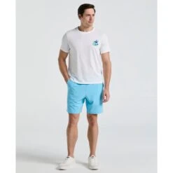 Original Penguin Performance Tennis Shorts In Blue Grotto(Solid Tennis Shorts Blue Ogbsc0f5gg 457)