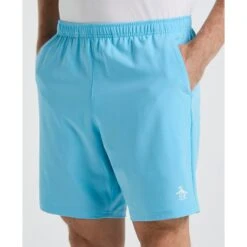 Original Penguin Performance Tennis Shorts In Blue Grotto(Solid Tennis Shorts Blue Ogbsc0f5gg 457) -Original Penguin Outlet OGBSC0F5 457 alt2