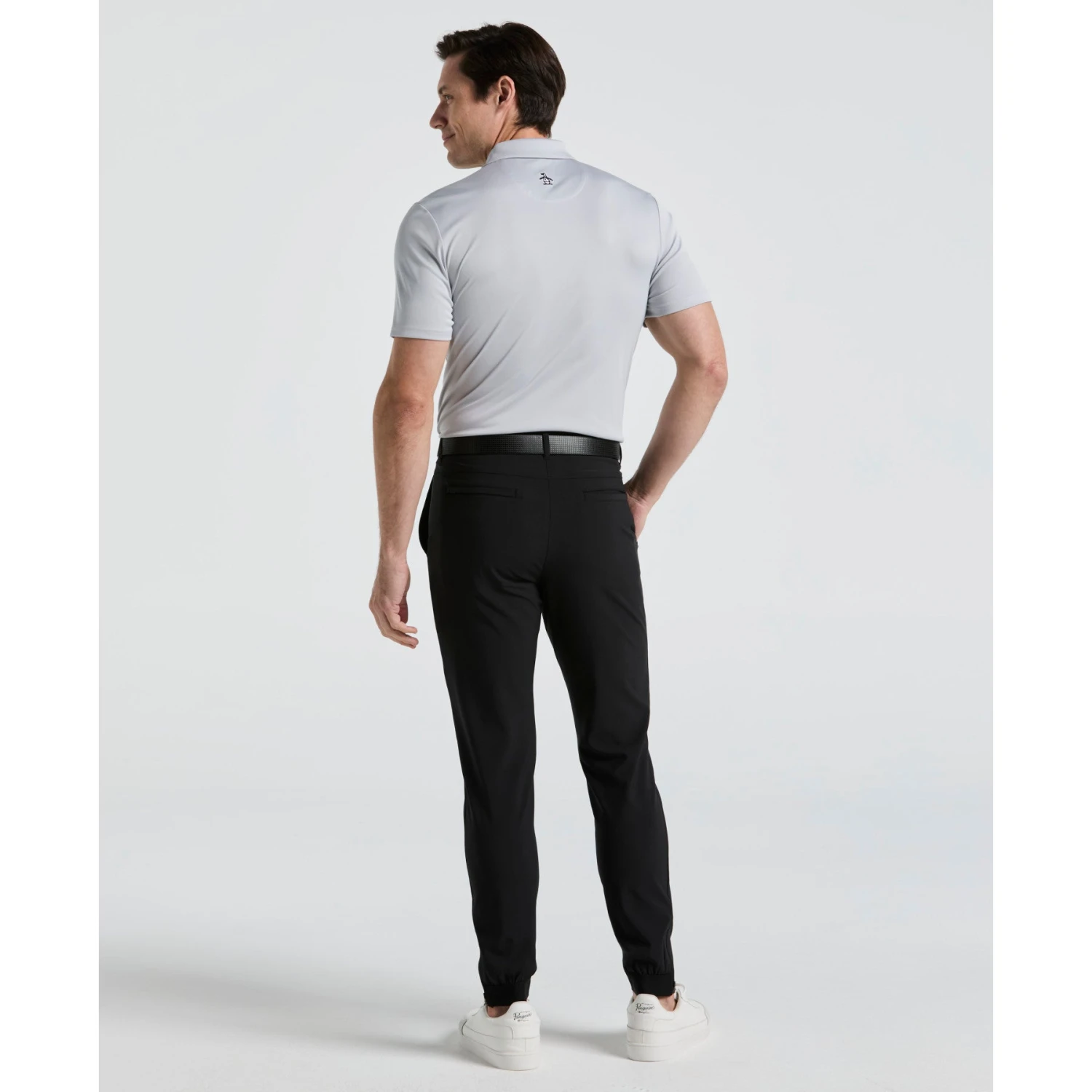 Original Penguin Flat Front Golf Jogger In Caviar(Flat Front Golf Jogger Black Ogbse076gg 001) 2 Original Penguin Flat Front Golf Jogger In Caviar(Flat Front Golf Jogger Black Ogbse076gg 001) - Image 2