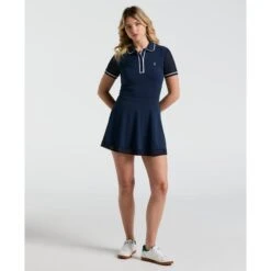 Original Penguin Women's Veronica Short Sleeve Dress In Black Iris(Womens Tennis Veronica Mesh Dress Blue Ogdsc007gg 417) 8 Original Penguin Women's Veronica Short Sleeve Dress In Black Iris(Womens Tennis Veronica Mesh Dress Blue Ogdsc007gg 417) -Original Penguin Outlet OGDSC007 417 alt3