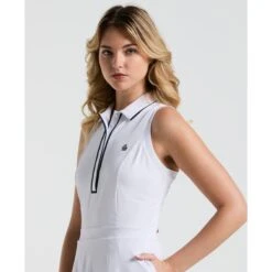 Original Penguin Women's Veronica Sleeveless Dress In Bright White(Veronica Golf Dress With Shorts White Ogdse054gg 118) 9 Original Penguin Women's Veronica Sleeveless Dress In Bright White(Veronica Golf Dress With Shorts White Ogdse054gg 118) -Original Penguin Outlet OGDSE054 118 alt2