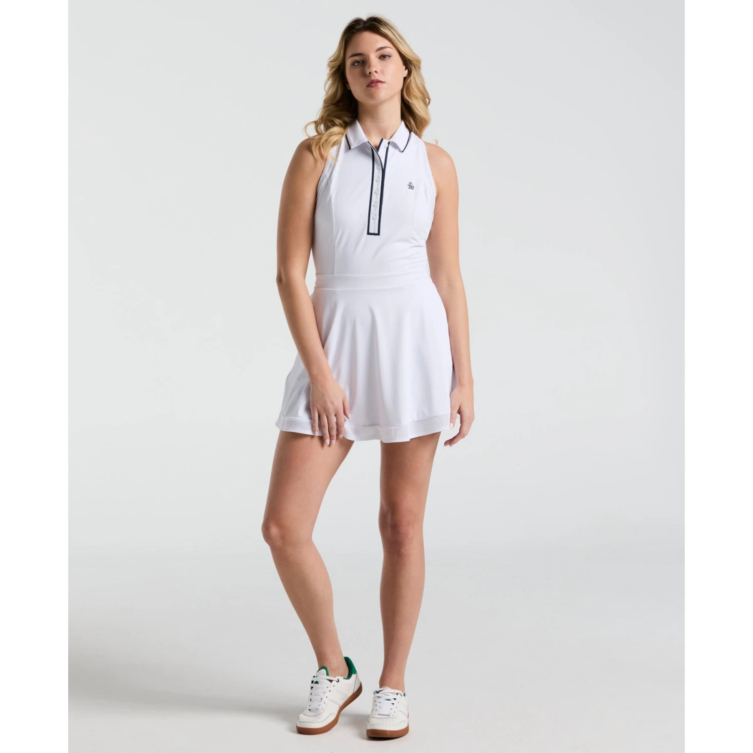 Original Penguin Women's Veronica Sleeveless Dress In Bright White(Veronica Golf Dress With Shorts White Ogdse054gg 118) 3 Original Penguin Women's Veronica Sleeveless Dress In Bright White(Veronica Golf Dress With Shorts White Ogdse054gg 118) - Image 3