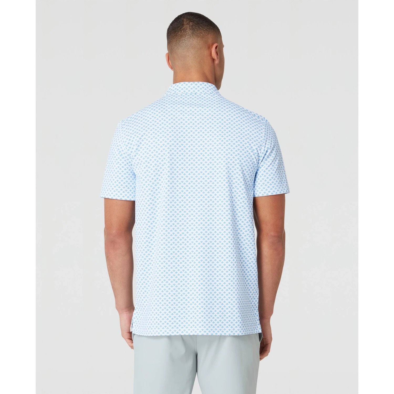 Original Penguin Retro Geo Print Golf Polo Shirt In French Blue(Retro Geo Print Golf Polo Shirt Blue Ogksc0e6gg 478) 2 Original Penguin Retro Geo Print Golf Polo Shirt In French Blue(Retro Geo Print Golf Polo Shirt Blue Ogksc0e6gg 478) - Image 2