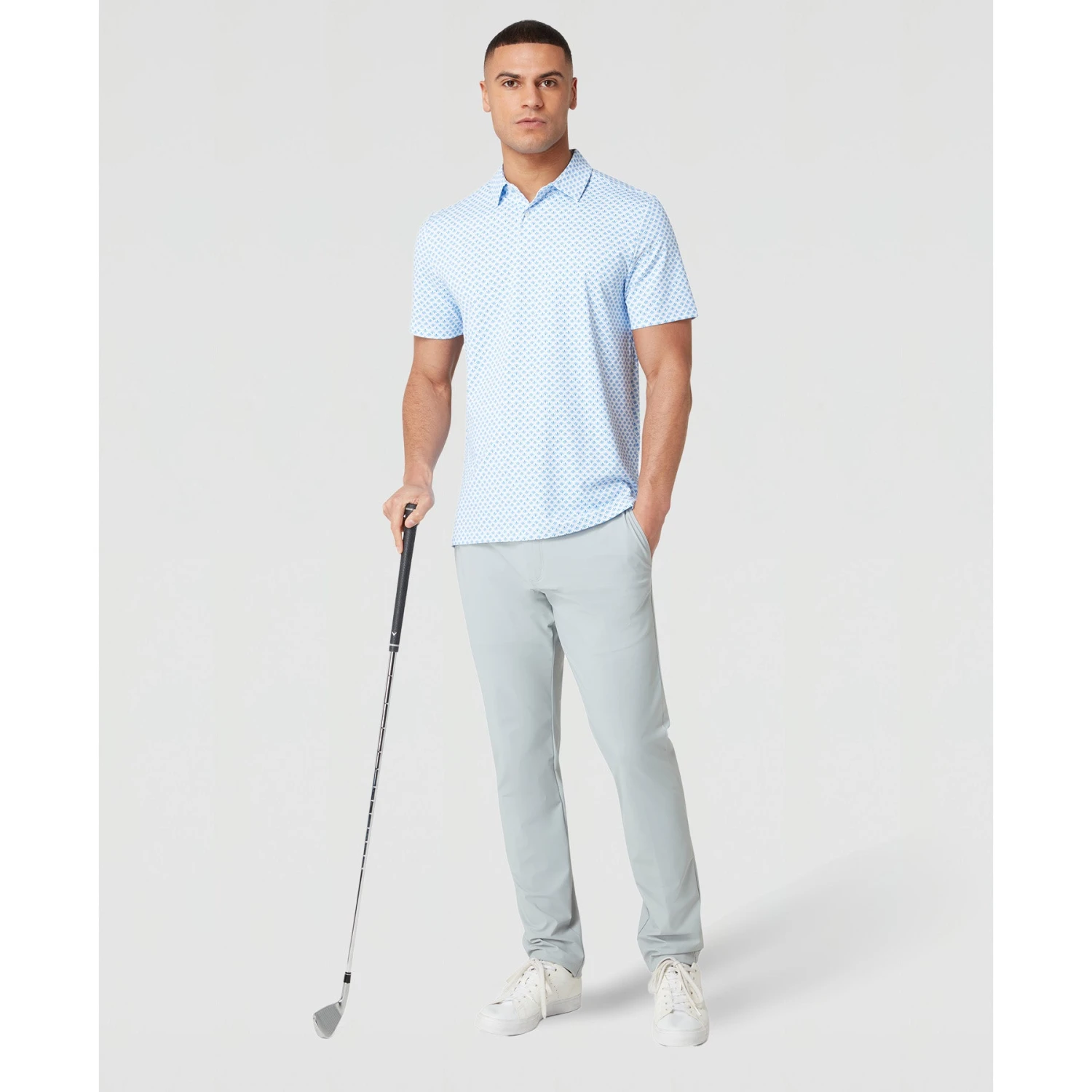 Original Penguin Retro Geo Print Golf Polo Shirt In French Blue(Retro Geo Print Golf Polo Shirt Blue Ogksc0e6gg 478) 4 Original Penguin Retro Geo Print Golf Polo Shirt In French Blue(Retro Geo Print Golf Polo Shirt Blue Ogksc0e6gg 478) - Image 4