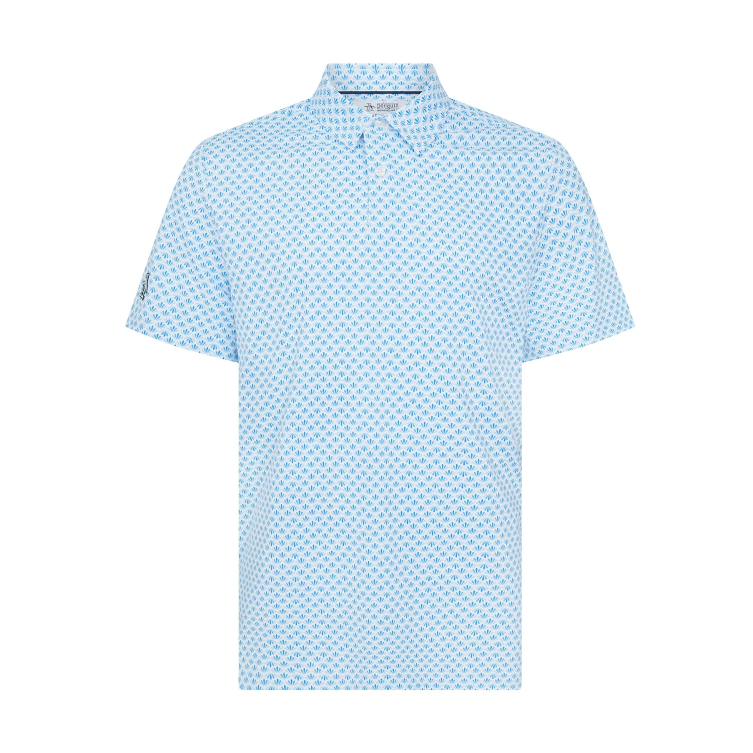 Original Penguin Retro Geo Print Golf Polo Shirt In French Blue(Retro Geo Print Golf Polo Shirt Blue Ogksc0e6gg 478) 5 Original Penguin Retro Geo Print Golf Polo Shirt In French Blue(Retro Geo Print Golf Polo Shirt Blue Ogksc0e6gg 478) - Image 5