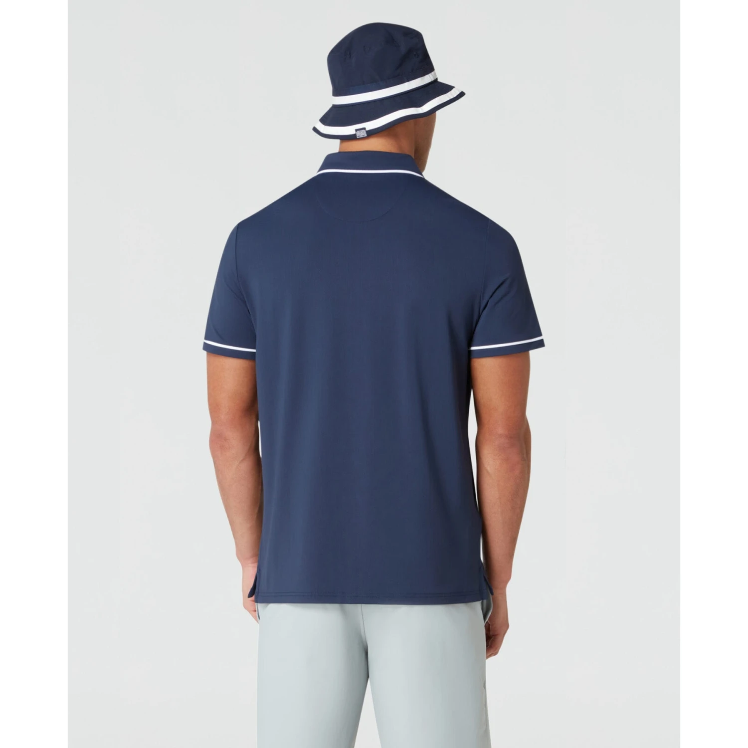 Original Penguin Technical Earl Short Sleeve Golf Polo Shirt In Black Iris(Technical Earl Golf Polo Blue Ogkse002gg 417) 2 Original Penguin Technical Earl Short Sleeve Golf Polo Shirt In Black Iris(Technical Earl Golf Polo Blue Ogkse002gg 417) - Image 2