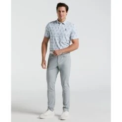 Original Penguin All Over Lattice Cocktail Print Earl Golf Polo Shirt In Bright White(All Over Lattice Cocktail Print Earl Golf Polo Shirt White Ogksf015gg 118) -Original Penguin Outlet OGKSF015 118 alt3
