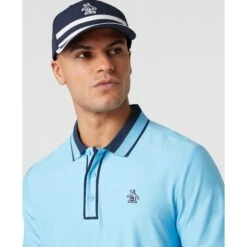 Original Penguin Ribbed Earl Blocked Golf Polo Shirt In Blue Grotto(Ribbed Earl Blocked Golf Polo Shirt Blue Ogksf016gg 457) 7 Original Penguin Ribbed Earl Blocked Golf Polo Shirt In Blue Grotto(Ribbed Earl Blocked Golf Polo Shirt Blue Ogksf016gg 457) -Original Penguin Outlet OGKSF016 457 alt2