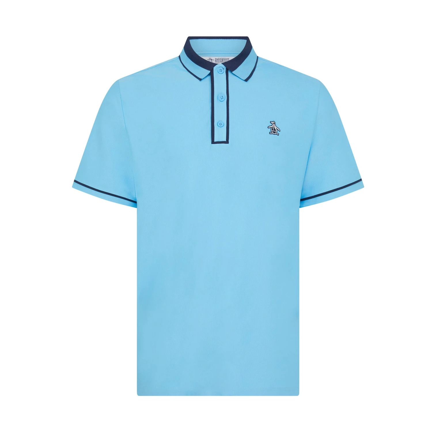 Original Penguin Ribbed Earl Blocked Golf Polo Shirt In Blue Grotto(Ribbed Earl Blocked Golf Polo Shirt Blue Ogksf016gg 457) 5 Original Penguin Ribbed Earl Blocked Golf Polo Shirt In Blue Grotto(Ribbed Earl Blocked Golf Polo Shirt Blue Ogksf016gg 457) - Image 5