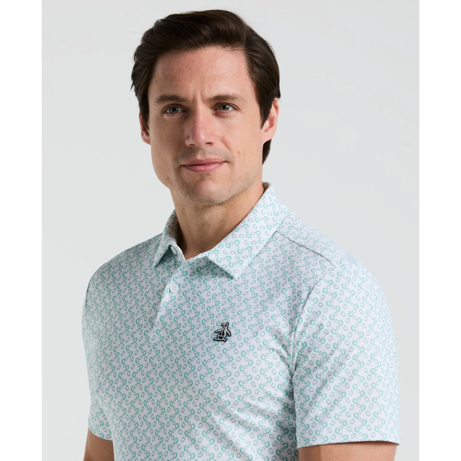 Original Penguin All Over Lifesaver Print Golf Polo Shirt In Bright White(All Over Lifesaver Print Golf Polo Shirt White Ogksf018gg 118) 3 Original Penguin All Over Lifesaver Print Golf Polo Shirt In Bright White(All Over Lifesaver Print Golf Polo Shirt White Ogksf018gg 118) - Image 3