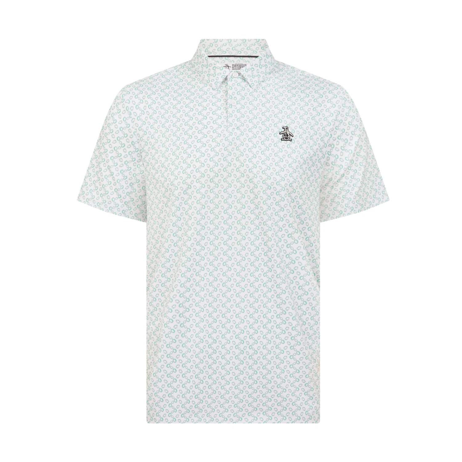Original Penguin All Over Lifesaver Print Golf Polo Shirt In Bright White(All Over Lifesaver Print Golf Polo Shirt White Ogksf018gg 118) 5 Original Penguin All Over Lifesaver Print Golf Polo Shirt In Bright White(All Over Lifesaver Print Golf Polo Shirt White Ogksf018gg 118) - Image 5