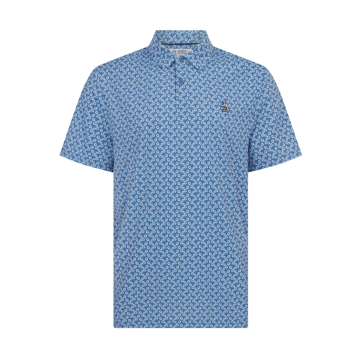 Original Penguin All Over Lifesaver Print Golf Polo Shirt In Quiet Harbour(All Over Lifesaver Print Golf Polo Shirt Blue Ogksf018gg 453) 5 Original Penguin All Over Lifesaver Print Golf Polo Shirt In Quiet Harbour(All Over Lifesaver Print Golf Polo Shirt Blue Ogksf018gg 453) - Image 5