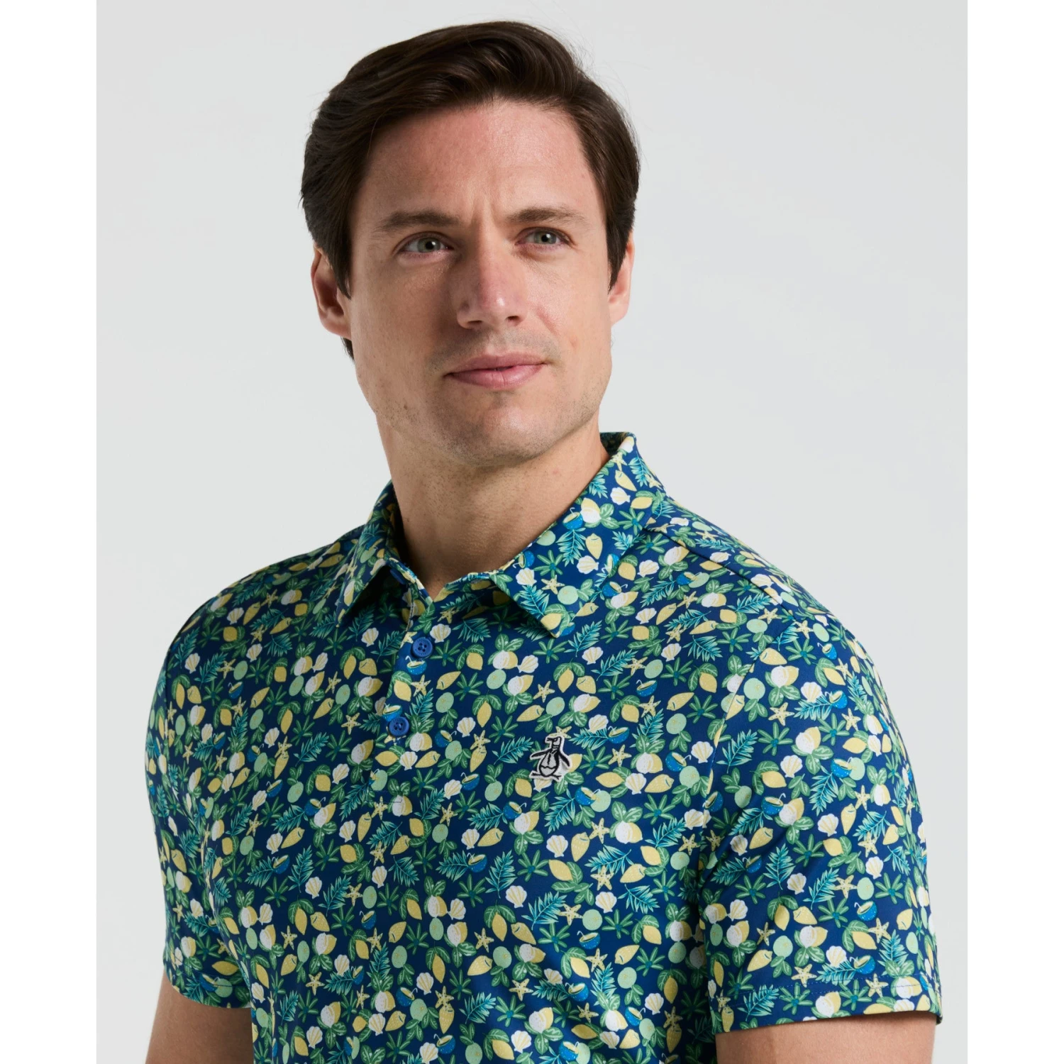 Original Penguin Pete's Coconut Caddy Golf Polo Shirt In Galaxy Blue(Petes Coconut Caddy Golf Polo Shirt Blue Ogksf022gg 401) 3 Original Penguin Pete's Coconut Caddy Golf Polo Shirt In Galaxy Blue(Petes Coconut Caddy Golf Polo Shirt Blue Ogksf022gg 401) - Image 3