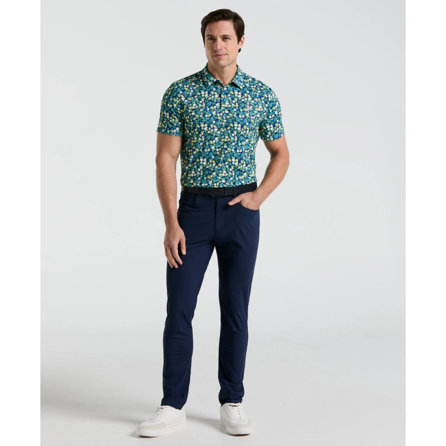 Original Penguin Pete's Coconut Caddy Golf Polo Shirt In Galaxy Blue(Petes Coconut Caddy Golf Polo Shirt Blue Ogksf022gg 401) 4 Original Penguin Pete's Coconut Caddy Golf Polo Shirt In Galaxy Blue(Petes Coconut Caddy Golf Polo Shirt Blue Ogksf022gg 401) - Image 4