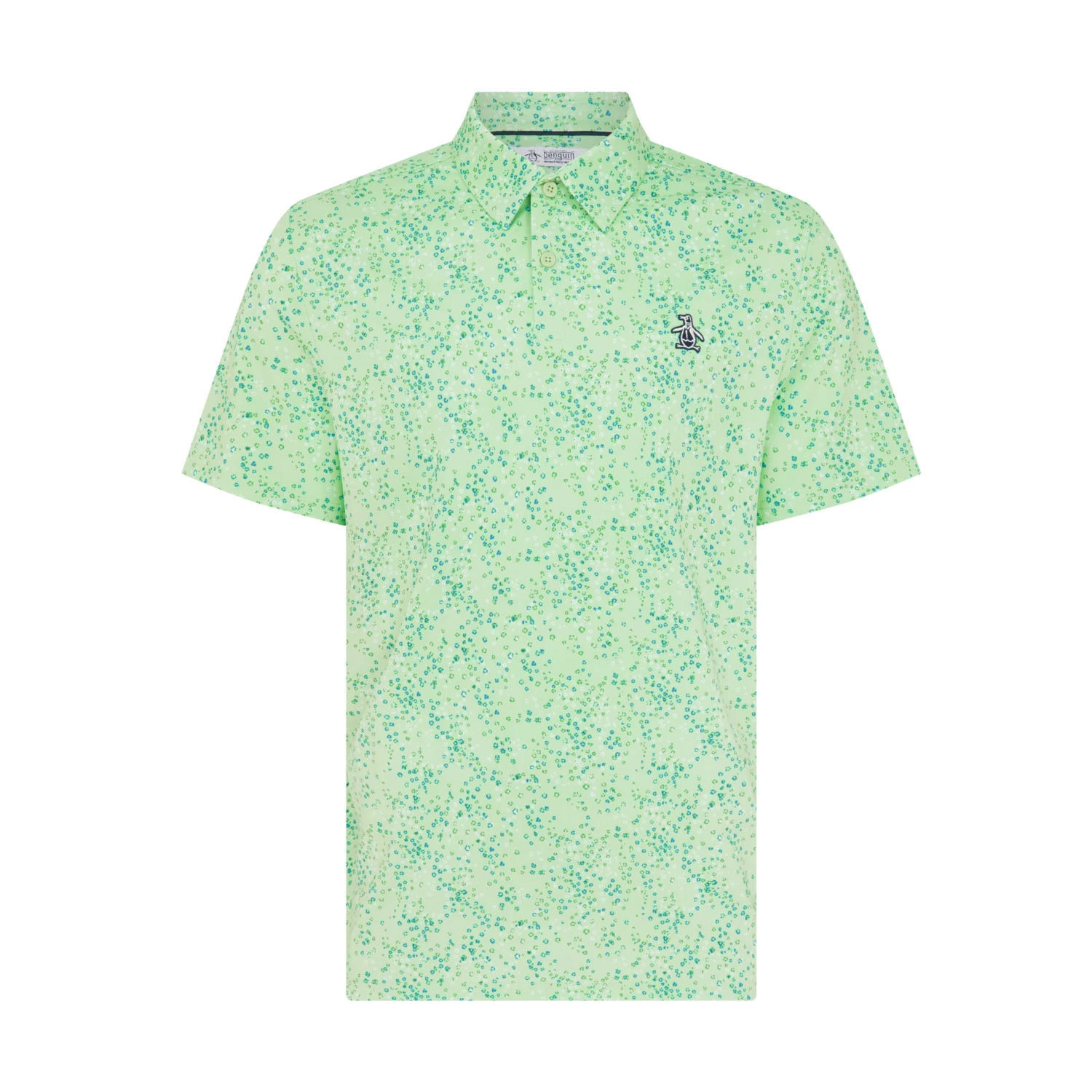 Original Penguin All Over Micro Abstract Printed Golf Polo Shirt In Sprucestone(All Over Micro Abstract Printed Golf Polo Shirt Green Ogksf025gg 338) 5 Original Penguin All Over Micro Abstract Printed Golf Polo Shirt In Sprucestone(All Over Micro Abstract Printed Golf Polo Shirt Green Ogksf025gg 338) - Image 5