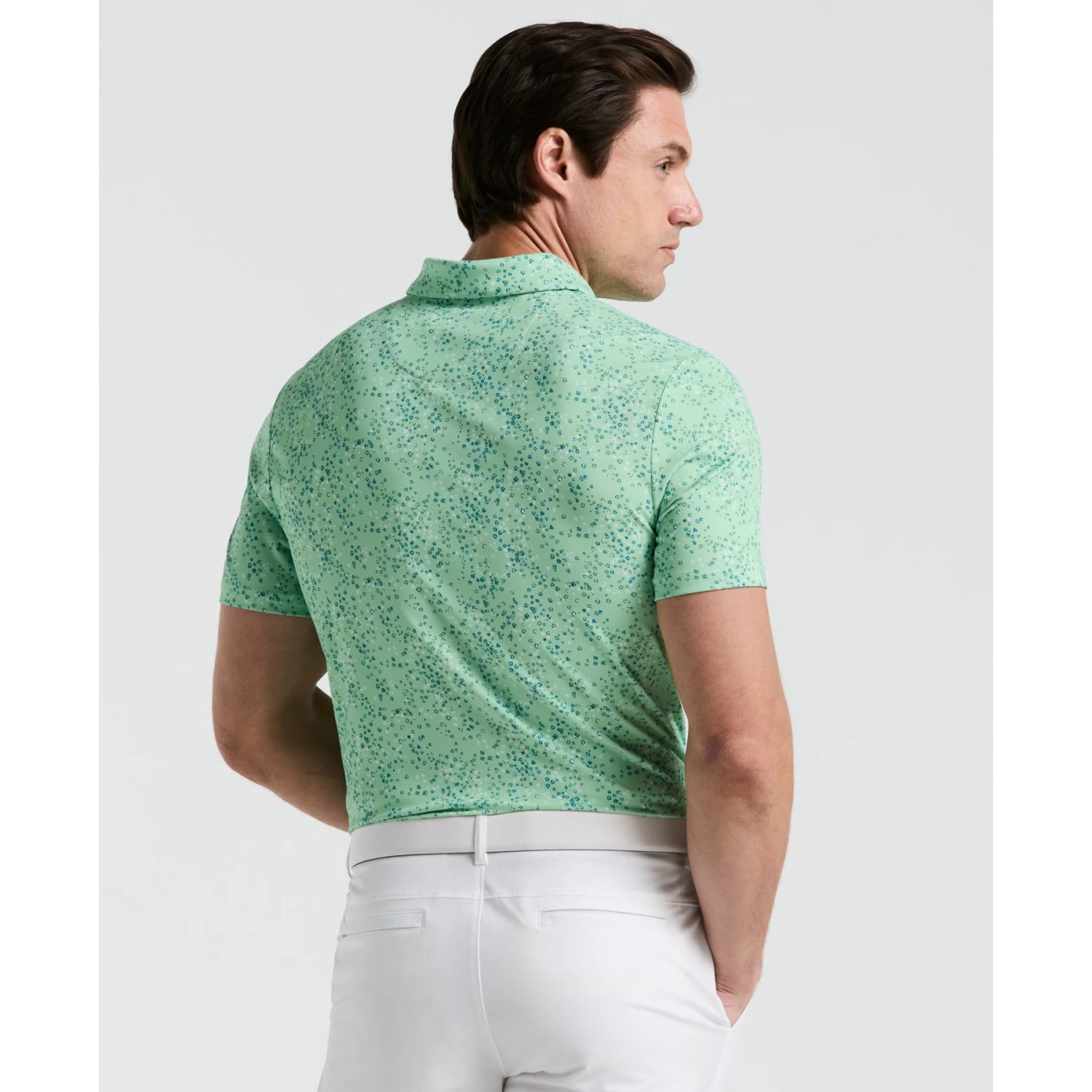 Original Penguin All Over Micro Abstract Printed Golf Polo Shirt In Sprucestone(All Over Micro Abstract Printed Golf Polo Shirt Green Ogksf025gg 338) 2 Original Penguin All Over Micro Abstract Printed Golf Polo Shirt In Sprucestone(All Over Micro Abstract Printed Golf Polo Shirt Green Ogksf025gg 338) - Image 2